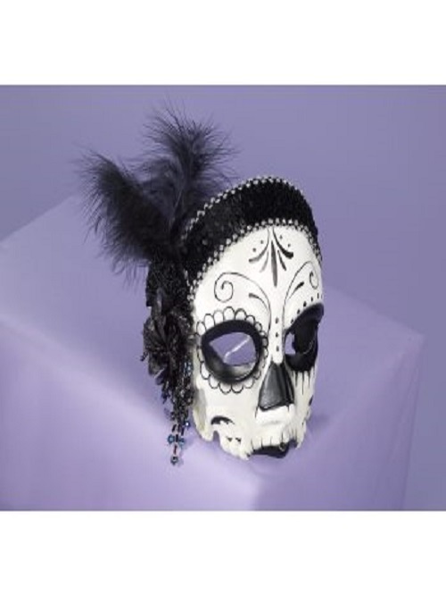 female skull day of the dead mask