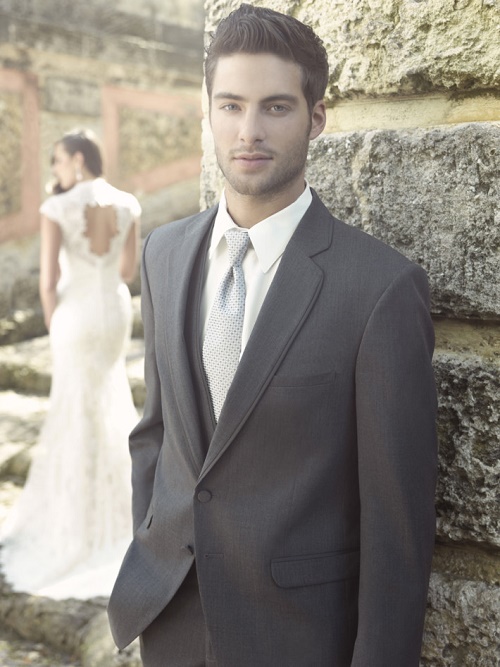 allure charcoal gray tuxedo