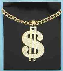 dollar sign necklace