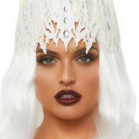 White Glitter Crown