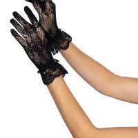 Lace stretch gloves