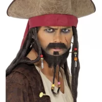 Pirate Hat with attached Dreadlocks