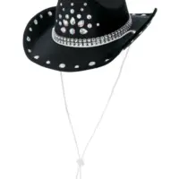 Rhinestone Black Cowboy Hat