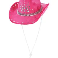 Hot Pink Rhinestone Cowboy Hat