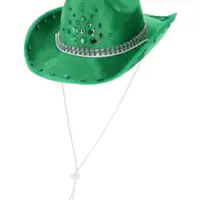 Green Rhinestone Cowboy Hat