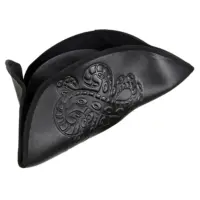 Ocotopus Black Pirate Hat