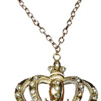 Gold Crown Necklace