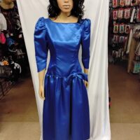 Vintage 80s Homemade Formal in Royal Blue