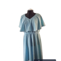 Vintage Light Blue 70s Dress