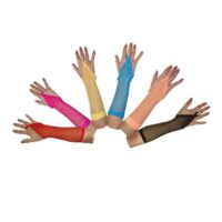 Fishnet Long Mid Finger Gloves