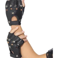 Studded Punk Gloves