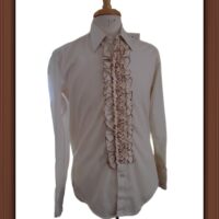 Mens Vintage Ruffle Shirt (Rental)