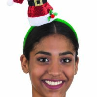 Glitter Santa Mini Hat on Headband