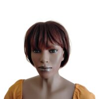Short Bob Wig with bangs, chin length
