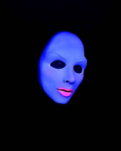 Latex Mask Satan's Sister UV Glow Evil Nun - Image 2