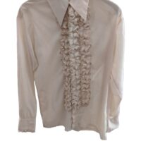 Vintage 1970s-1980s Ruffled Tuxedo Shirt (Rental)