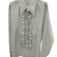 Vintage  1970s-1980s Ruffled Tuxedo Shirt (Rental)