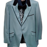 Vintage 1970s-1980s Tuxedo Blue Jacket (Rental)